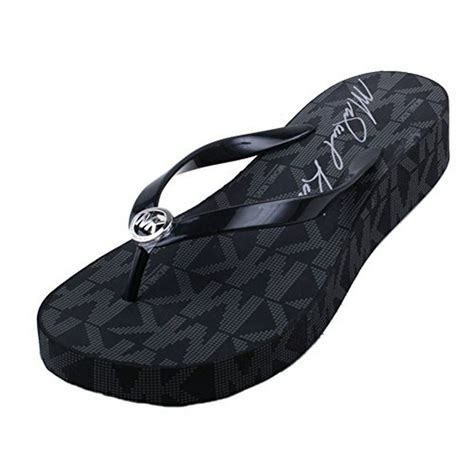 michael kors flip flops women's|Michael Kors women's platform sandals.